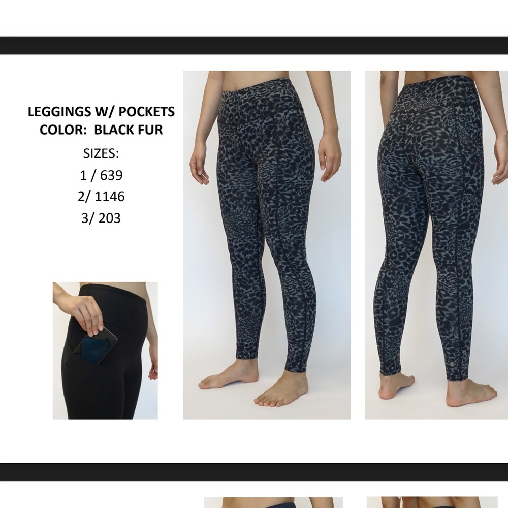 Eluminary leopard work out pants